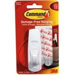 Command 17003 Utility Hook, 7/8 in Opening, 5 lb, 1-Hook, Plastic, White